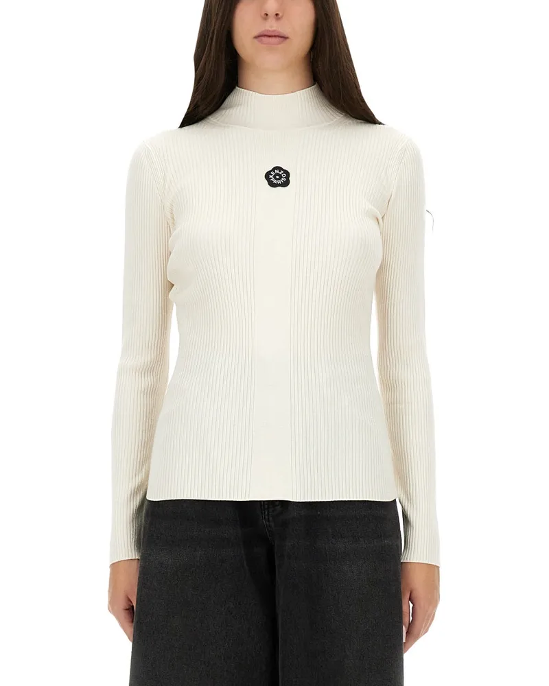 Kenzo Trikot mit Stickerei "Boke Flower 2.0 White