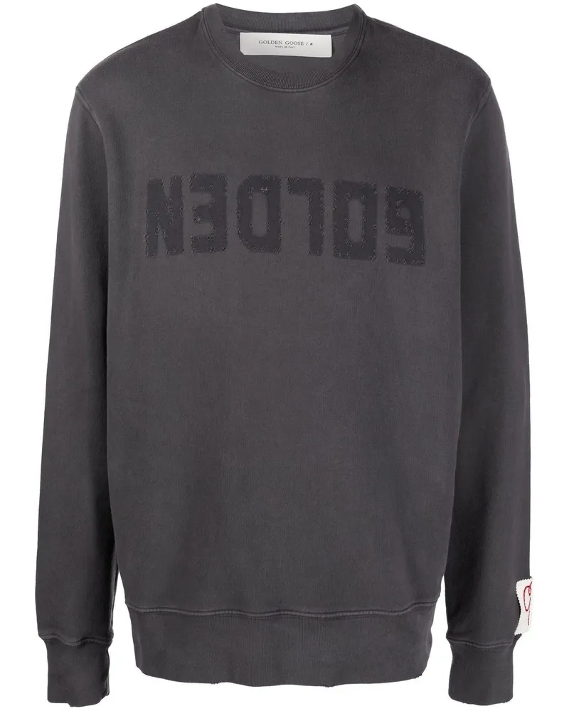 Golden Goose Sweatshirt aus Baumwolle mit -Logo Grey