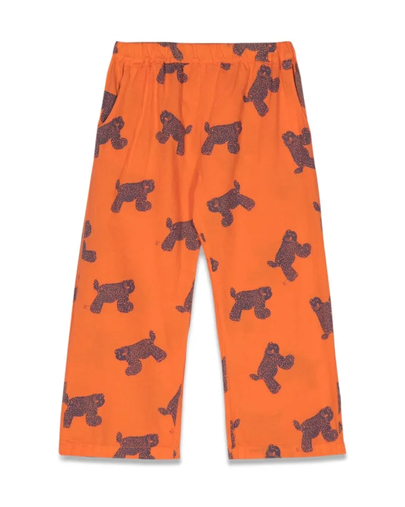 BOBO CHOSES Bobo wählte große Katze über alle gewebten Hosen aus Orange