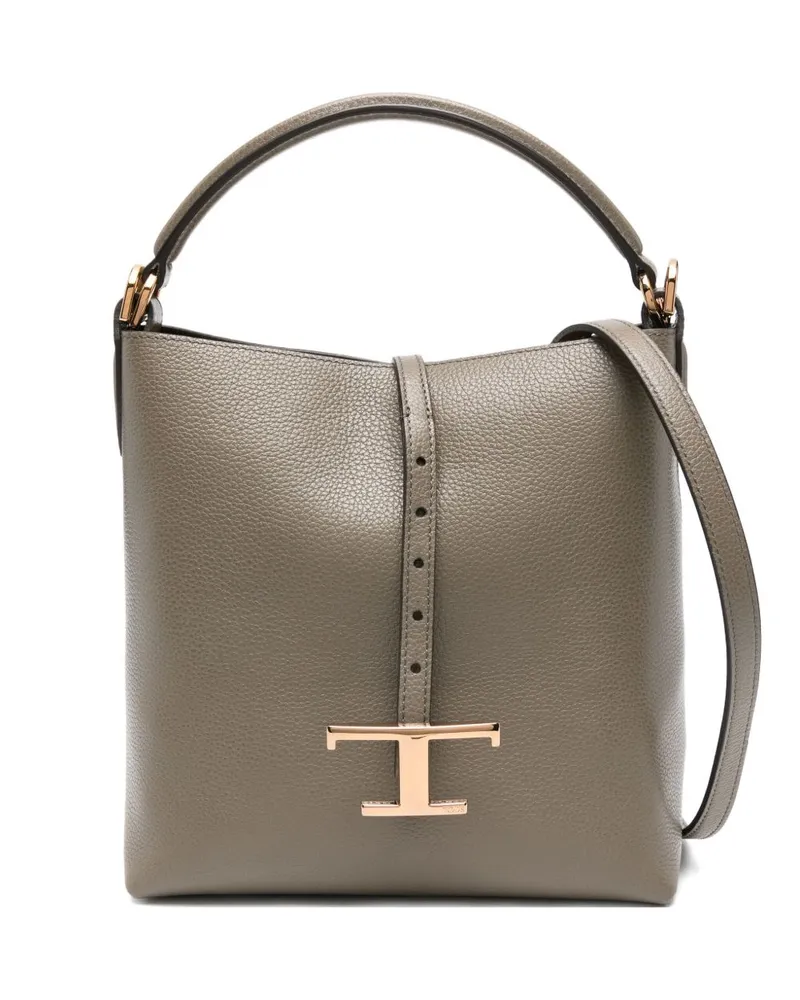 TOD'S Tod 's Mini Leder Eimerbeutel Dove