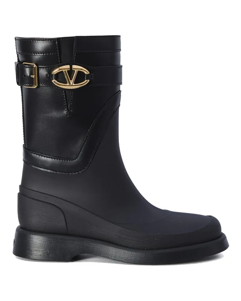 Valentino Garavani Valentino Garavani V Logo Die kühne Ausgabe Regenstiefel Black