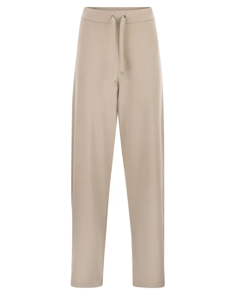 Herno Joggerhose aus Viskosemischung Beige