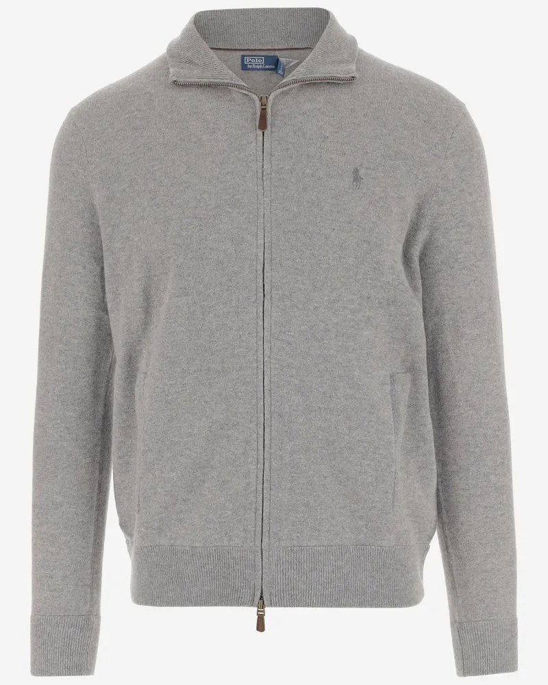 Ralph Lauren Wollpullover mit Logo Grey