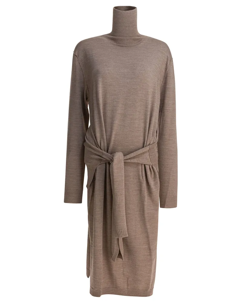 Christophe Lemaire Trompe 'Oeil“-Kleid Grey