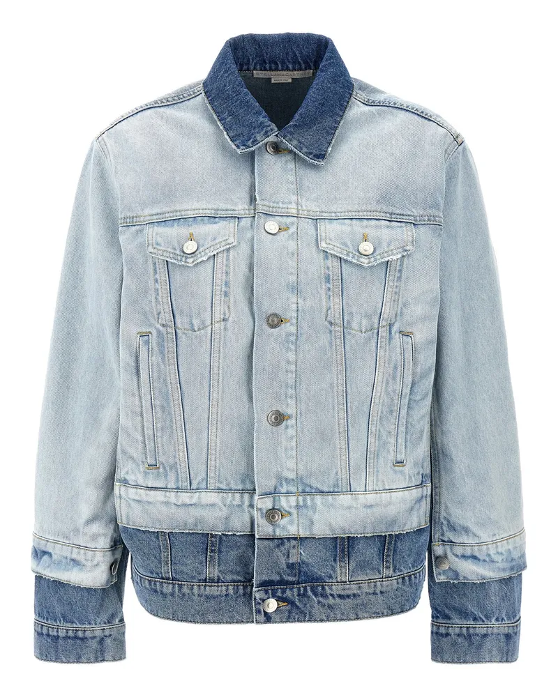 Stella McCartney Layered Denim Jacke Light