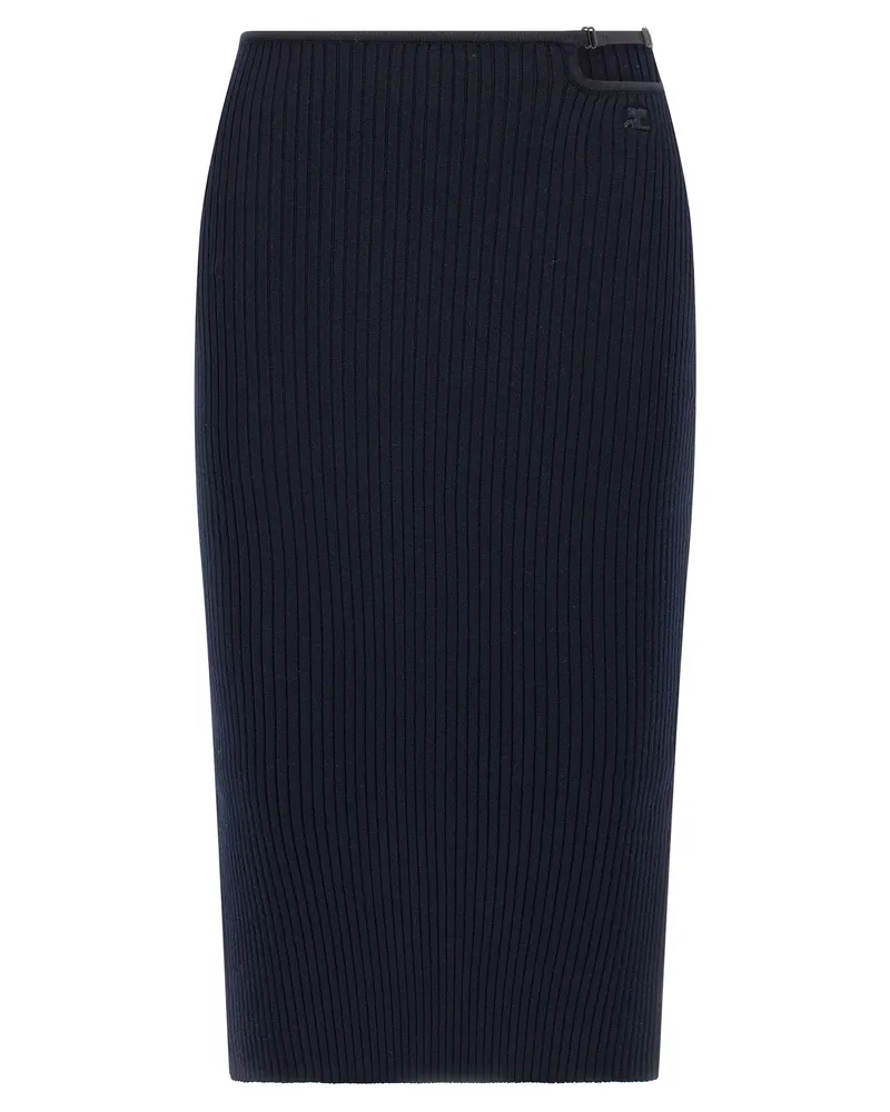 Courrèges Courreves 'Loop Rib Strick' Rock Blue