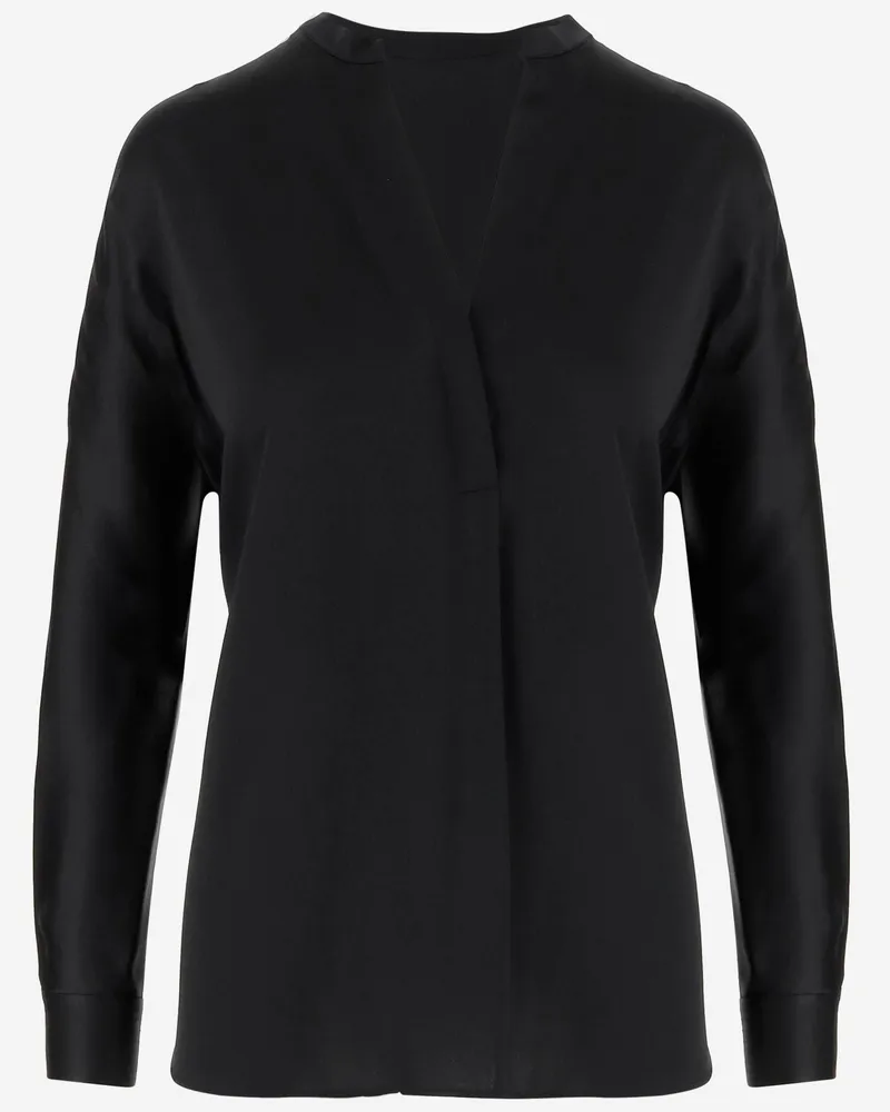 Vince Seidenhemd Black