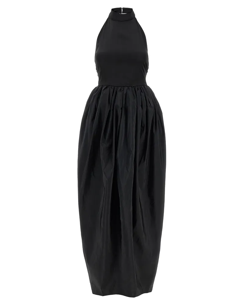 ROTATE Birger Christensen Satin Taft Maxi“-Kleid Black