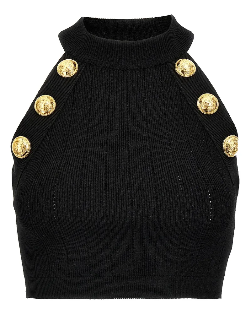 Balmain Chiocciola' Top Black