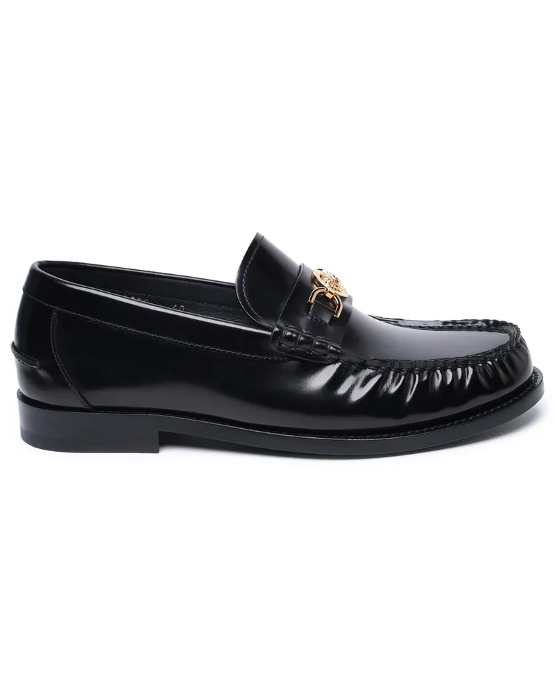 Versace Schwarze Lear-Loafer von Black