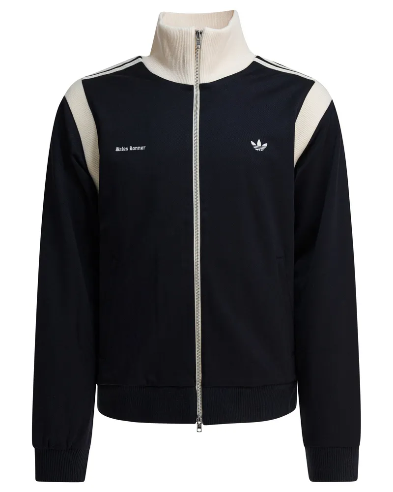 adidas Wales Bonner Twill“-Sweatshirt mit Reißverschluss Blue