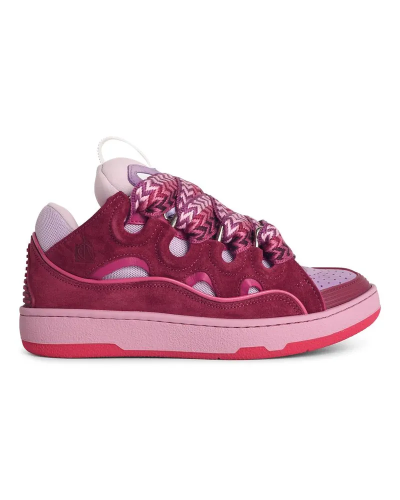 Lanvin Curb' Lilac Lear Misch -Sneaker Fuchsia