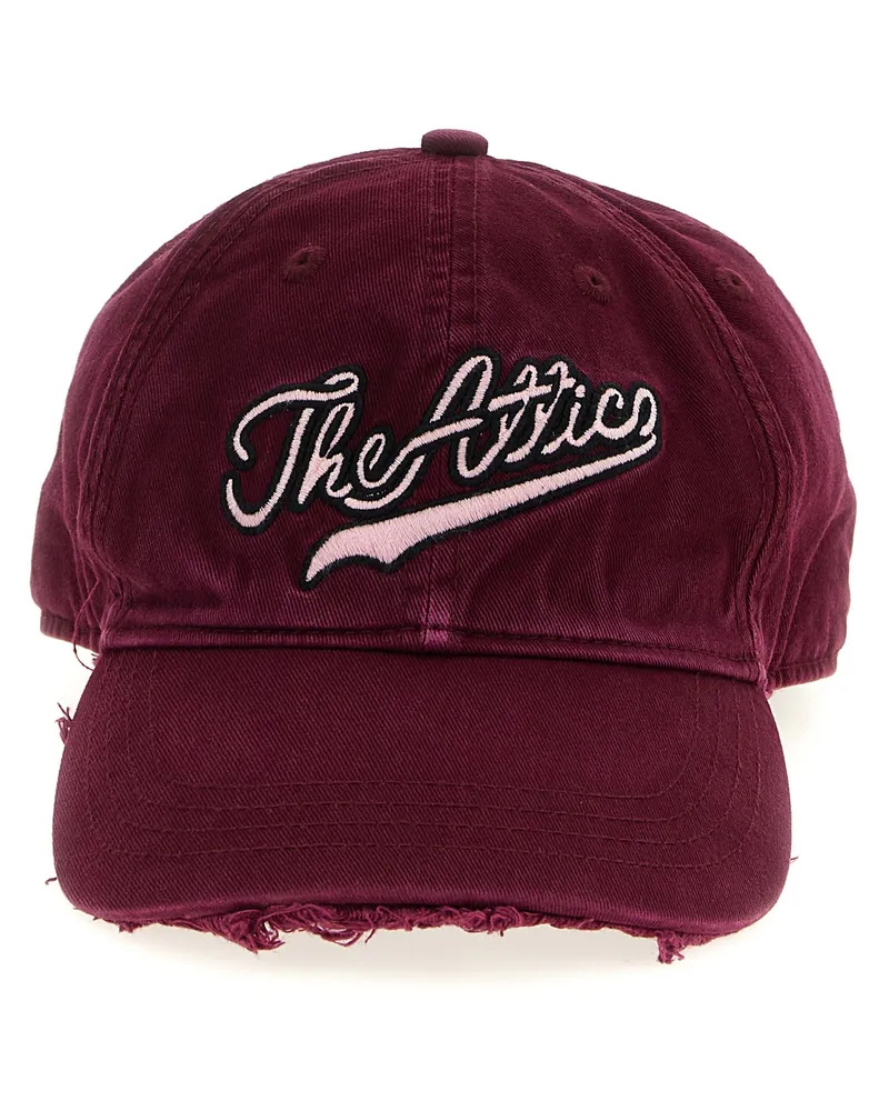 ATTICO Der Attico Logo-Stickhut Bordeaux