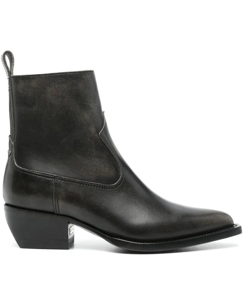Golden Goose Debbie Lederstiefel Black