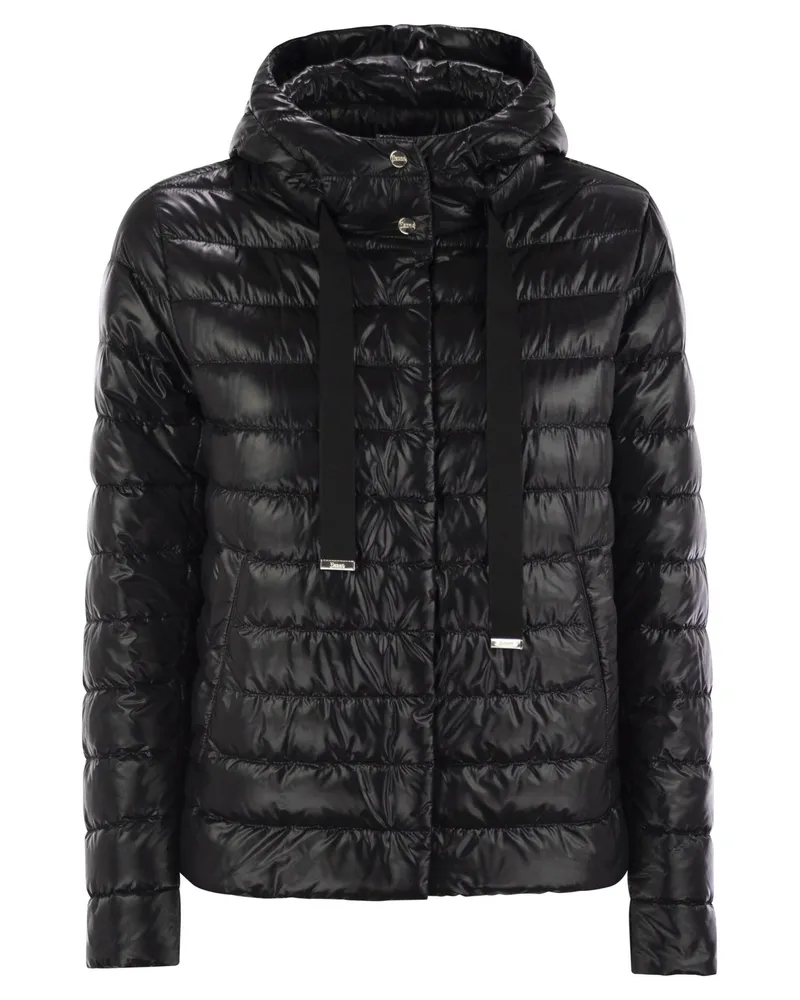 Herno Ultralight Nylon Down Jacke Black