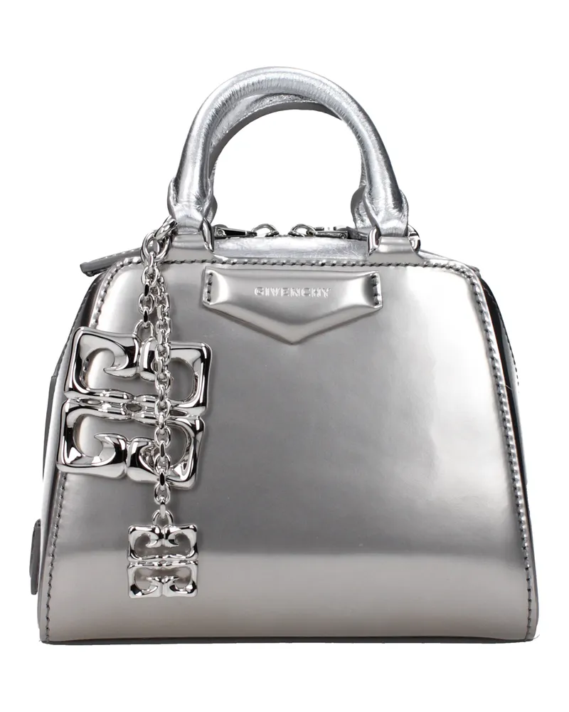 Givenchy Handtaschen Antigona Cube Nano Damen Silber Leder -