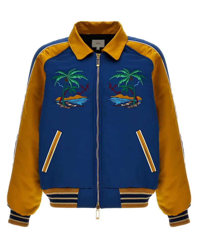 RHUDE Palm Eagles Souvenir' Bomberjacke Mehrfarbig