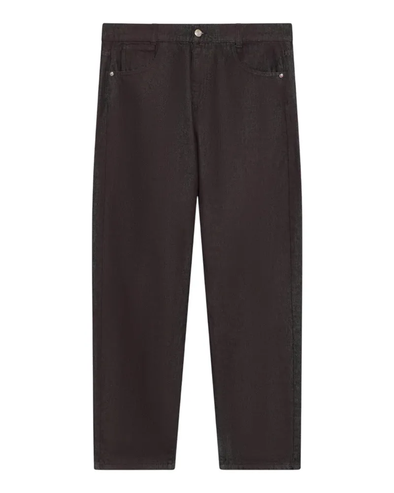 GCDS Sprayed Denim-Hose Bordeaux