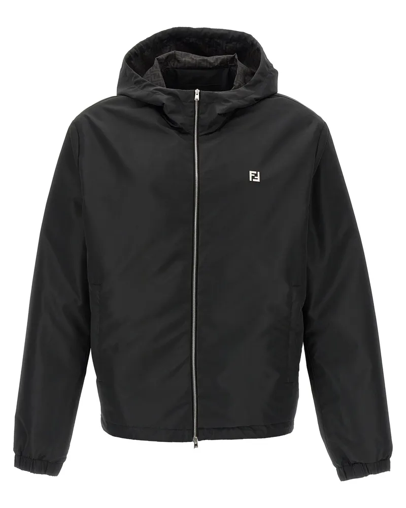 Fendi Logo Blouson Black
