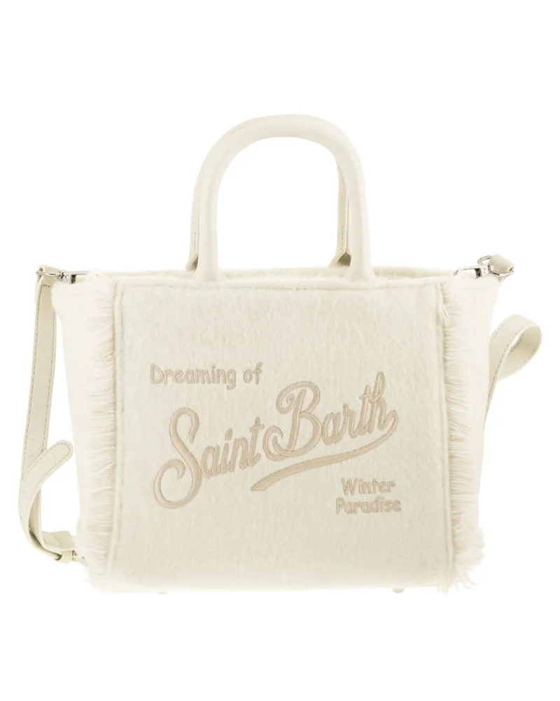 MC2 Saint Barth Vanity Mini Handtasche aus Wollmischung White
