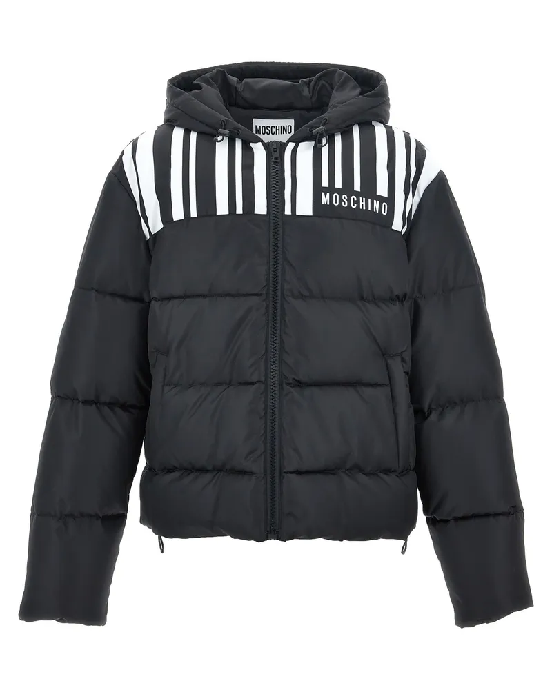 Moschino Kontrastprint -Jacke White
