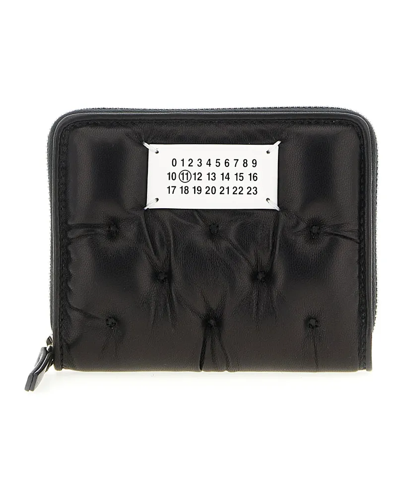 Maison Margiela Kleine Geldbörse „Glam Slam“ von Black