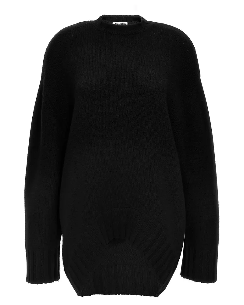 ATTICO Das übergroße Strickkleid in Attico Black