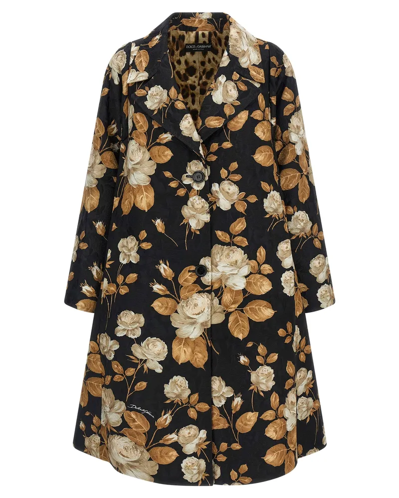 Dolce & Gabbana Brocade Mantel Multicolor