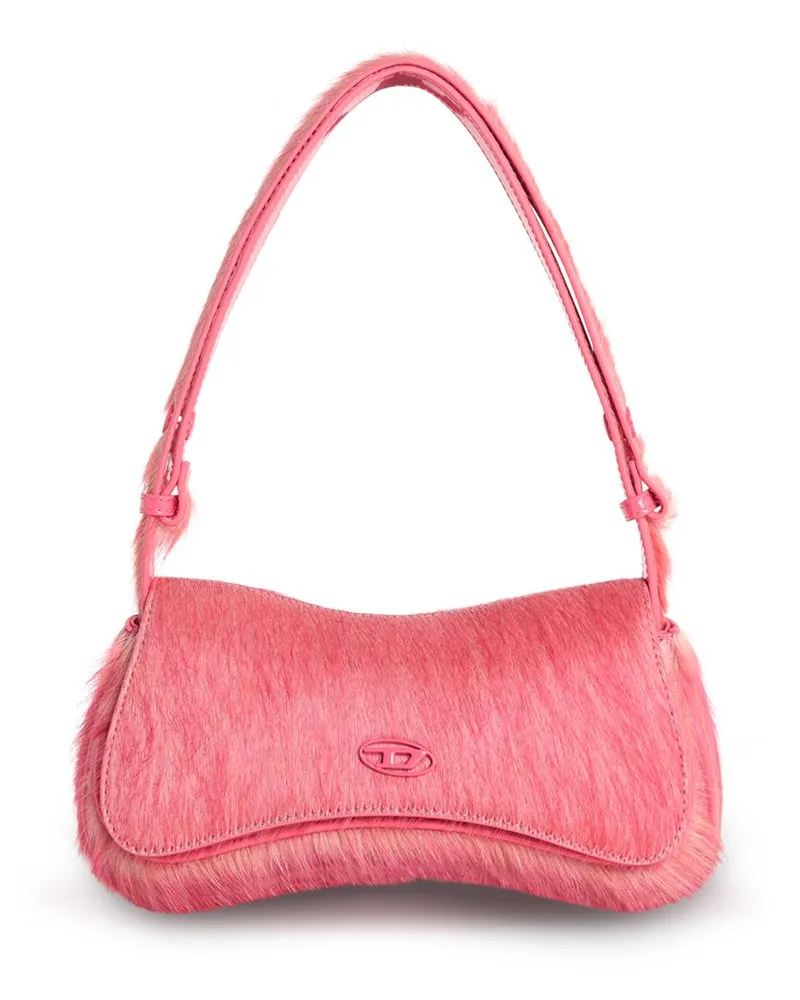 Diesel Spiel' Pink Pony Hair Clutch Fuchsia