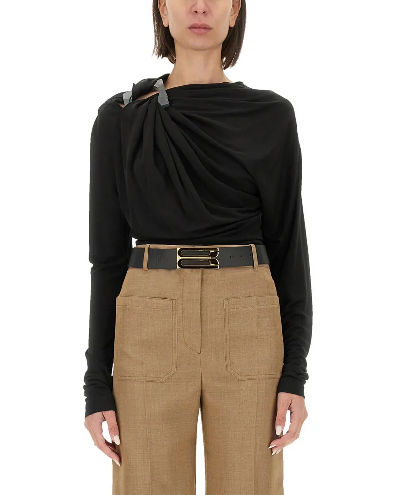 Victoria Beckham draped Top Black