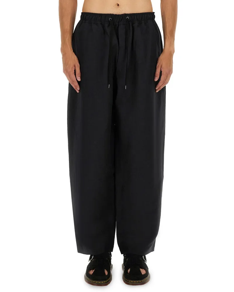 Studio Nicholson Hosen mit elastischem Bund Blue