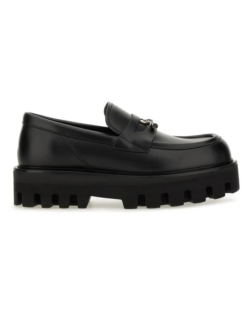 Alexander McQueen Alexander MC Queen "Fallschirm" Loafer mit Buckle T Black