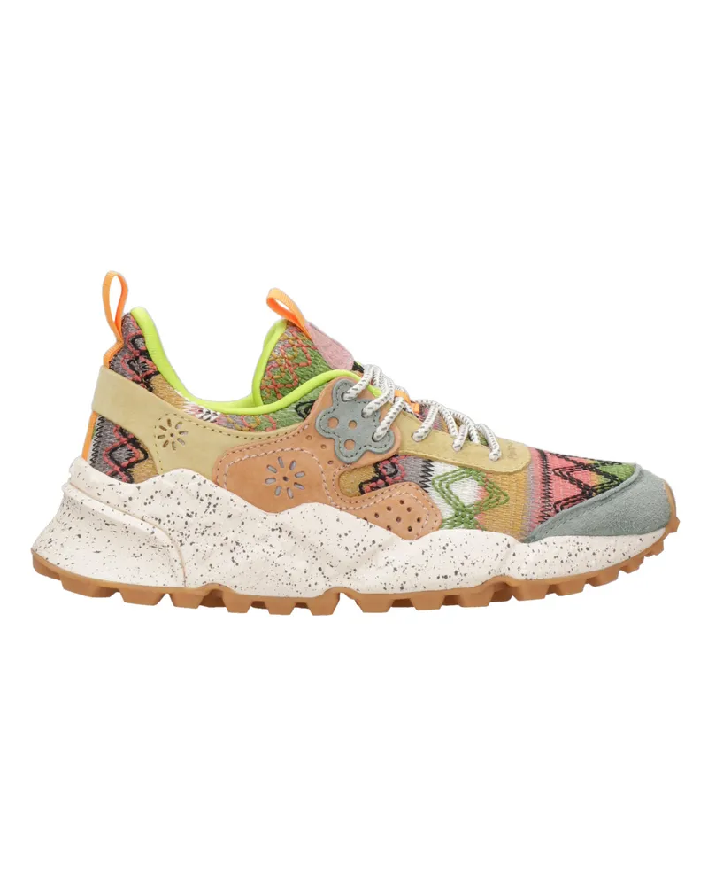 Flower MOUNTAIN Sneakers Grigio+albicocca+panna