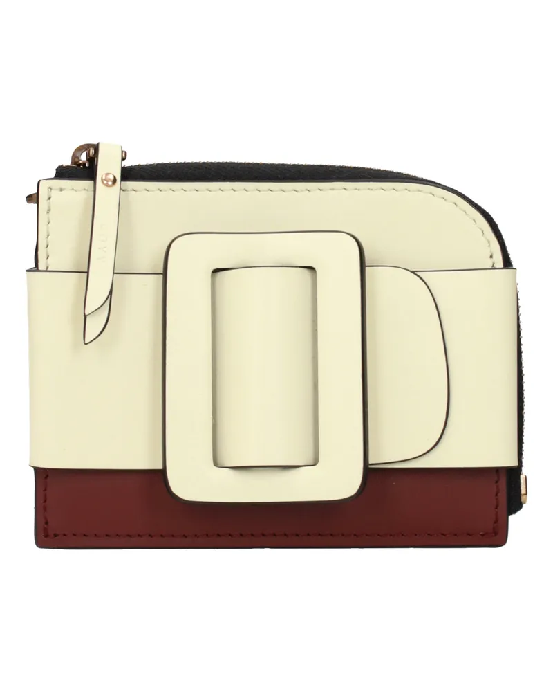 BOYY Dokumentenhalter Damens Leder Beige/Cognac -