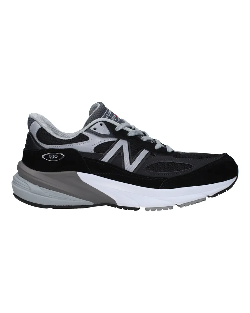 New Balance Herrens 990 Sneakers Wildleder Schwarz/Silber -