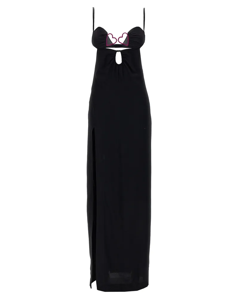 Nensi Dojaka Herz Bra' langes Kleid Black