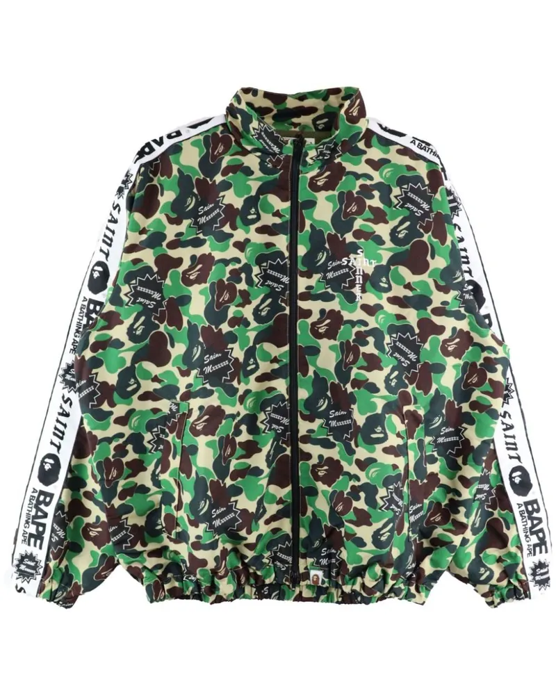 SAINT MXXXXXX Camouflage Printjacke Brown
