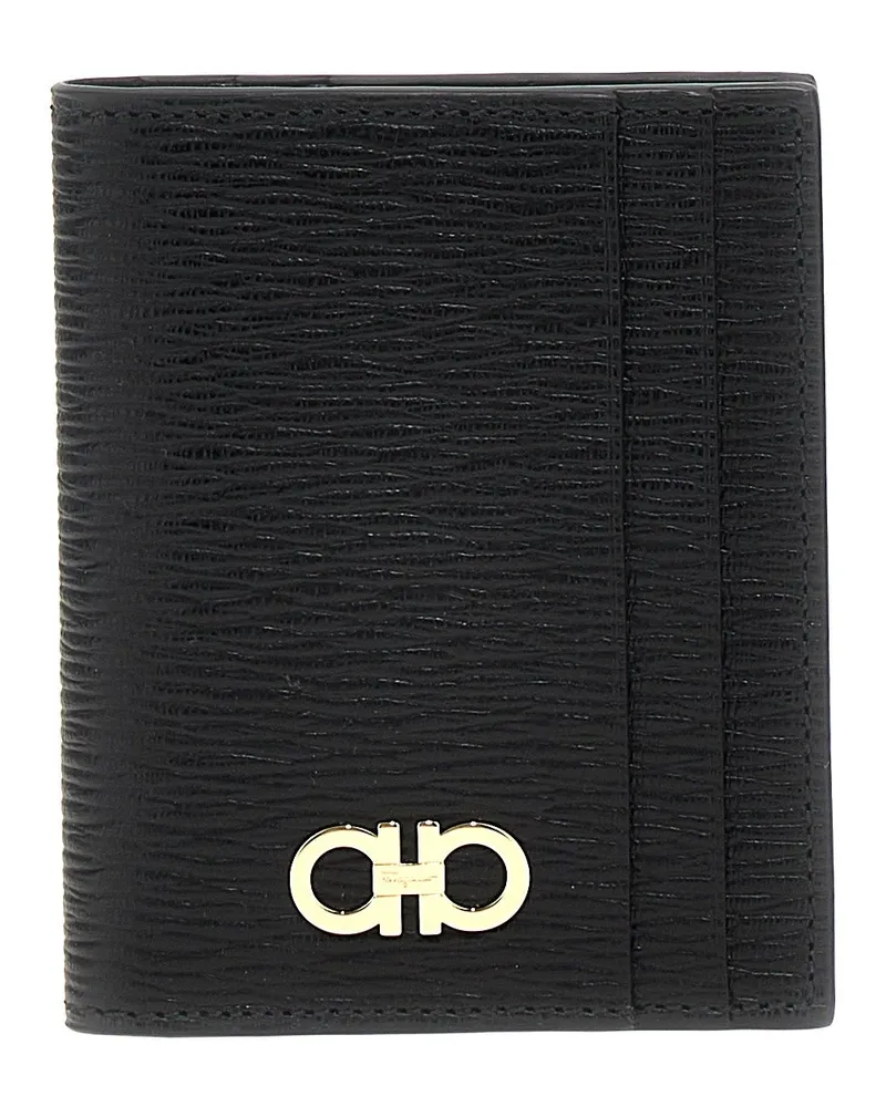 Ferragamo Gancini' Kartenhalter Schwarz