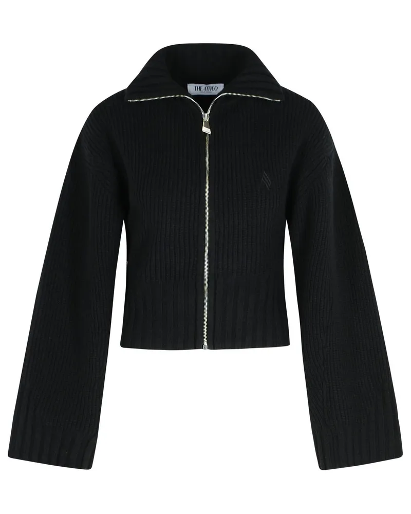 ATTICO Attico Black Wolle und Kaschmirpullover Black