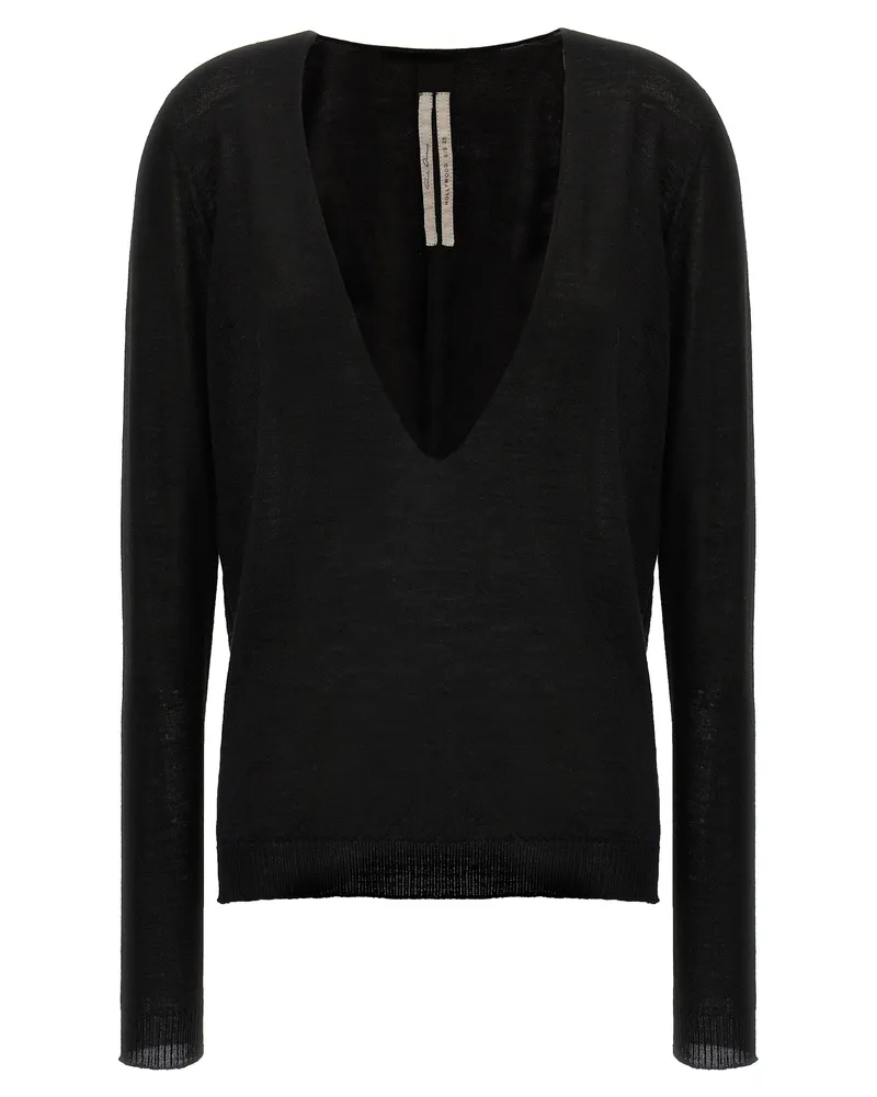 Rick Owens Pullover „Extreme V Neck Black