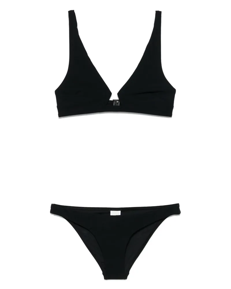 Zimmermann Rhiannon Wire Front Bikini Set Black