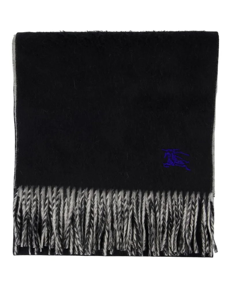 Burberry Ritter fester Schal  Wolle schwarz Schwarz