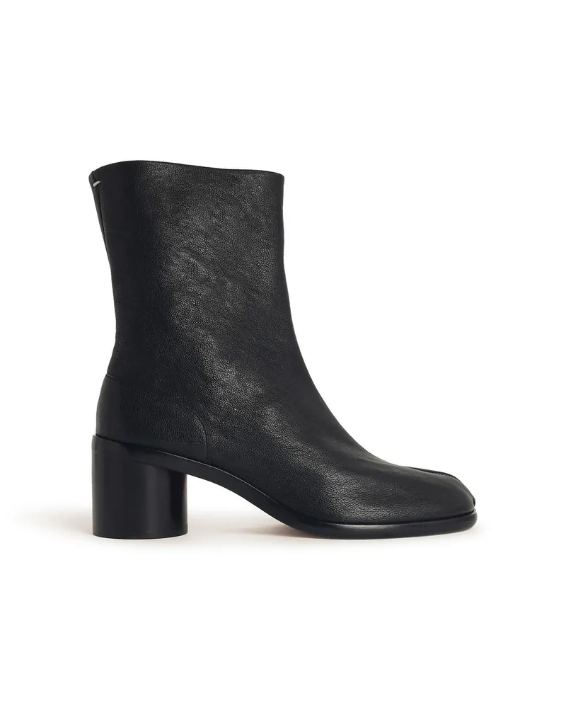 Maison Margiela tabi' schwarze Lear -Knöchelstiefel Black
