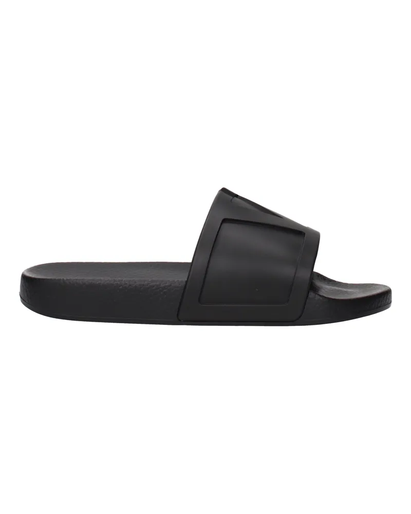 Valentino Garavani Herrens Pantoletten und Clogs aus Gummi in Schwarz -