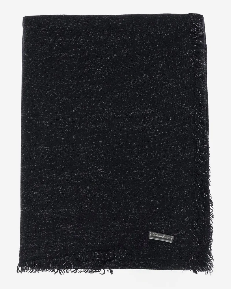 Faliero Sarti Alux Schal in Cashmere Mischung Black