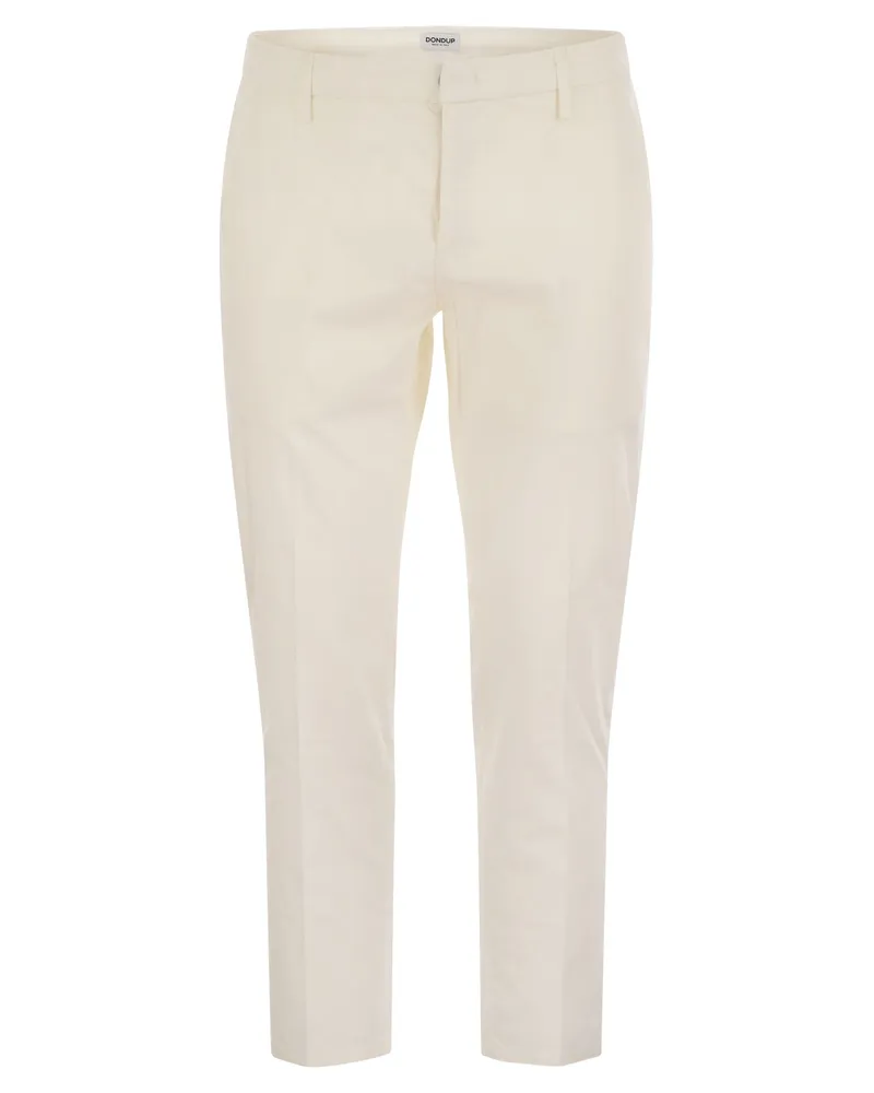 Dondup ALFREDO SLIM FIT COTWON HOSEERS White