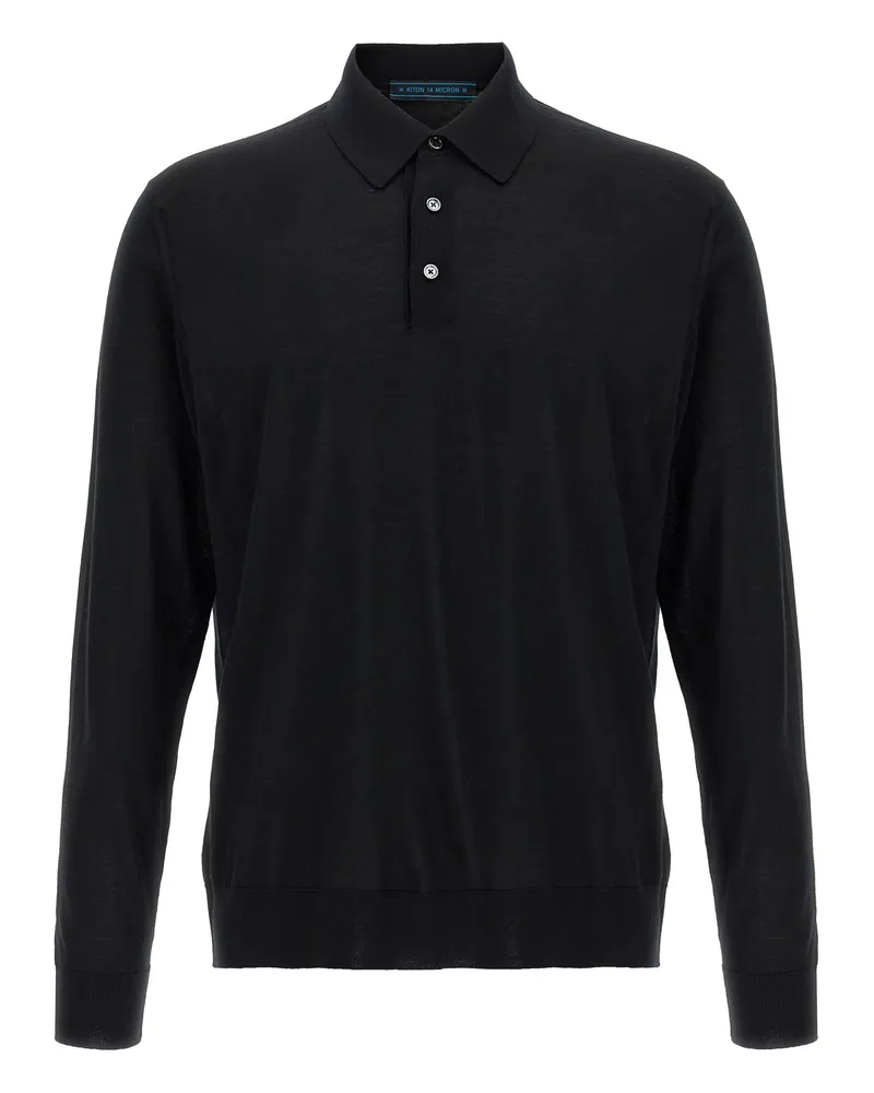 Kiton Ciro' Polo -Shirt Black