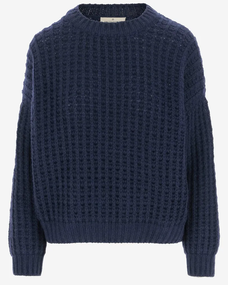 Bruno Manetti Cashmere Pullover Blue