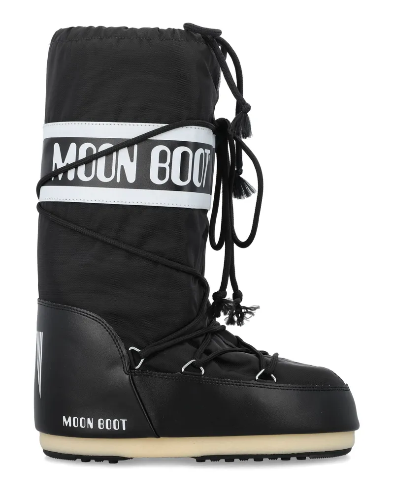 Moon Boot Mondstuhl flache Schuhe schwarz Black