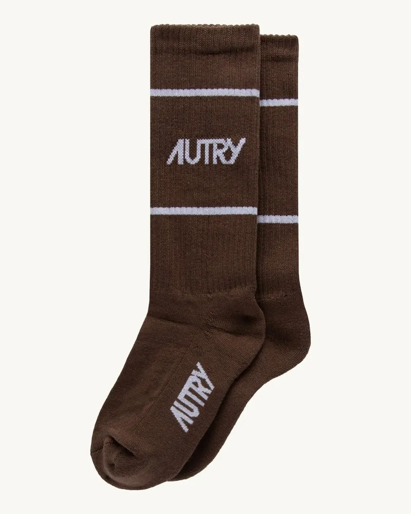 AUTRY Socks Main Unisex Lines Choco Choco 